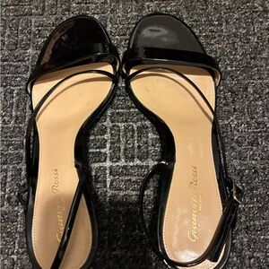 Gianvito Rossi Black Patent Leather Sandals